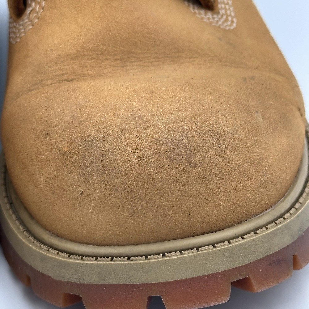 Timberland‎ 6-Inch Premium Boots Wheat Nubuck Waterproof Junior Size 6M - Used - Picture 6 of 10
